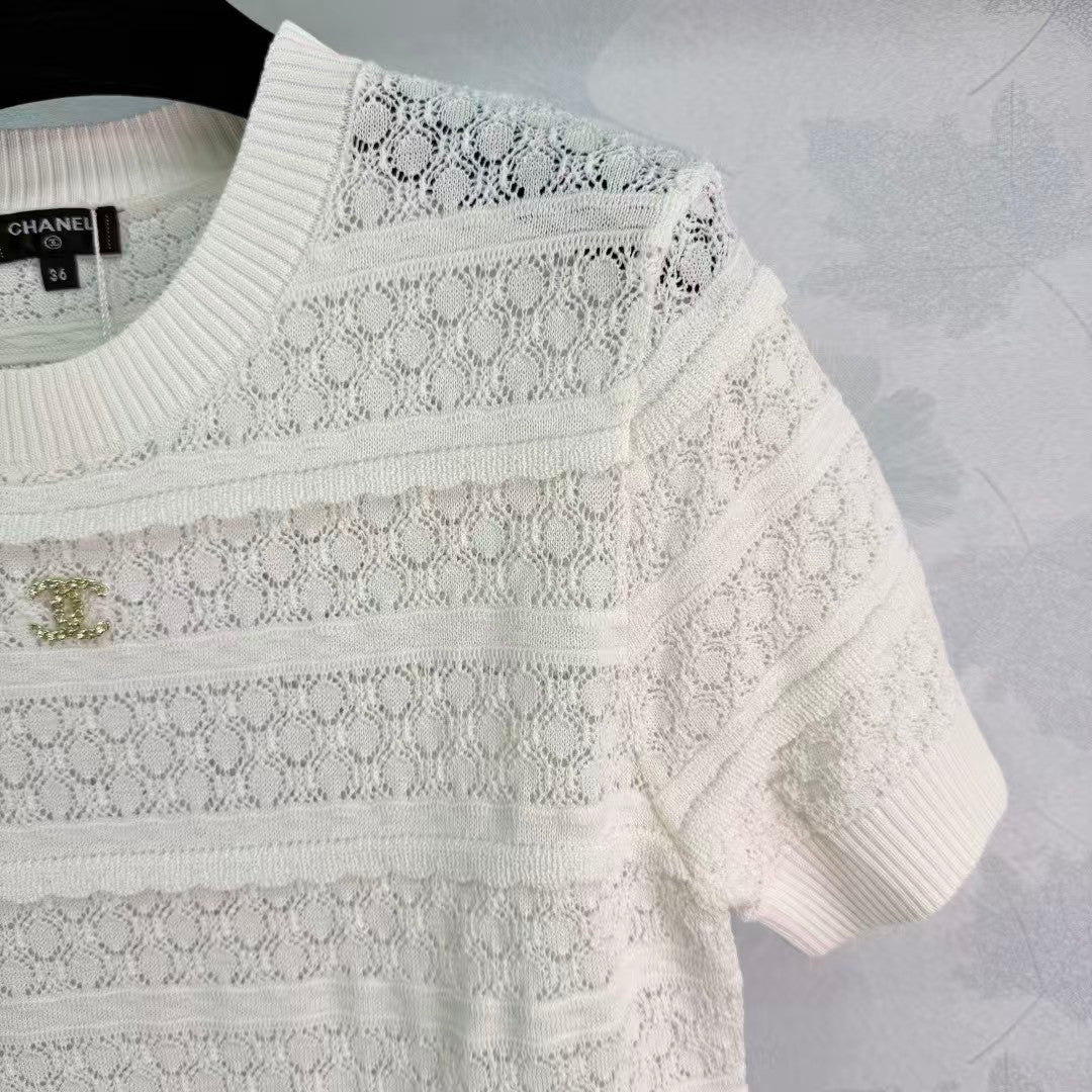 26SS Crewneck Short-Sleeve Knit
