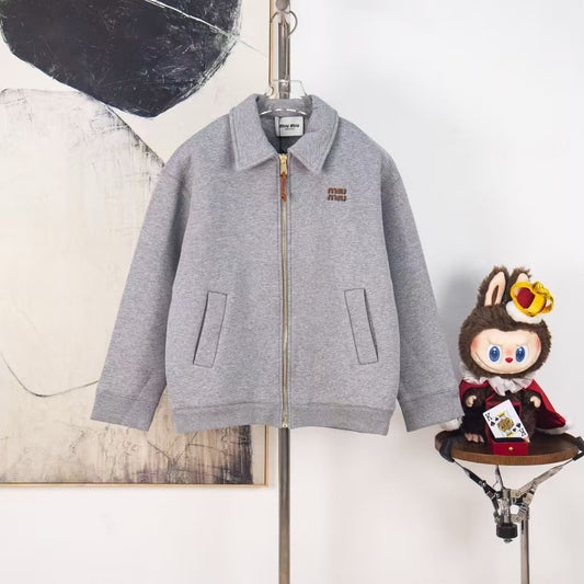 26SS Embroidered Zip Cardigan