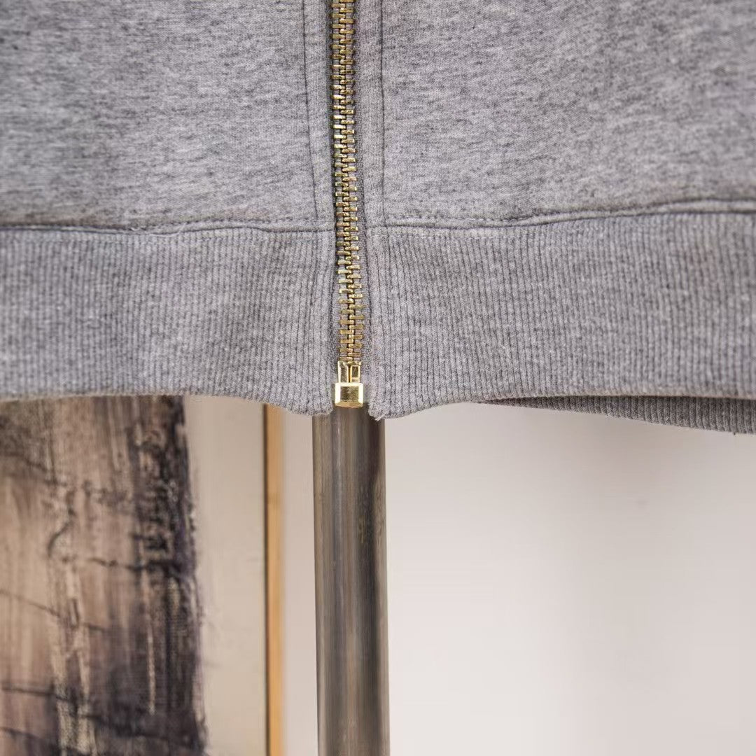 26SS Embroidered Zip Cardigan