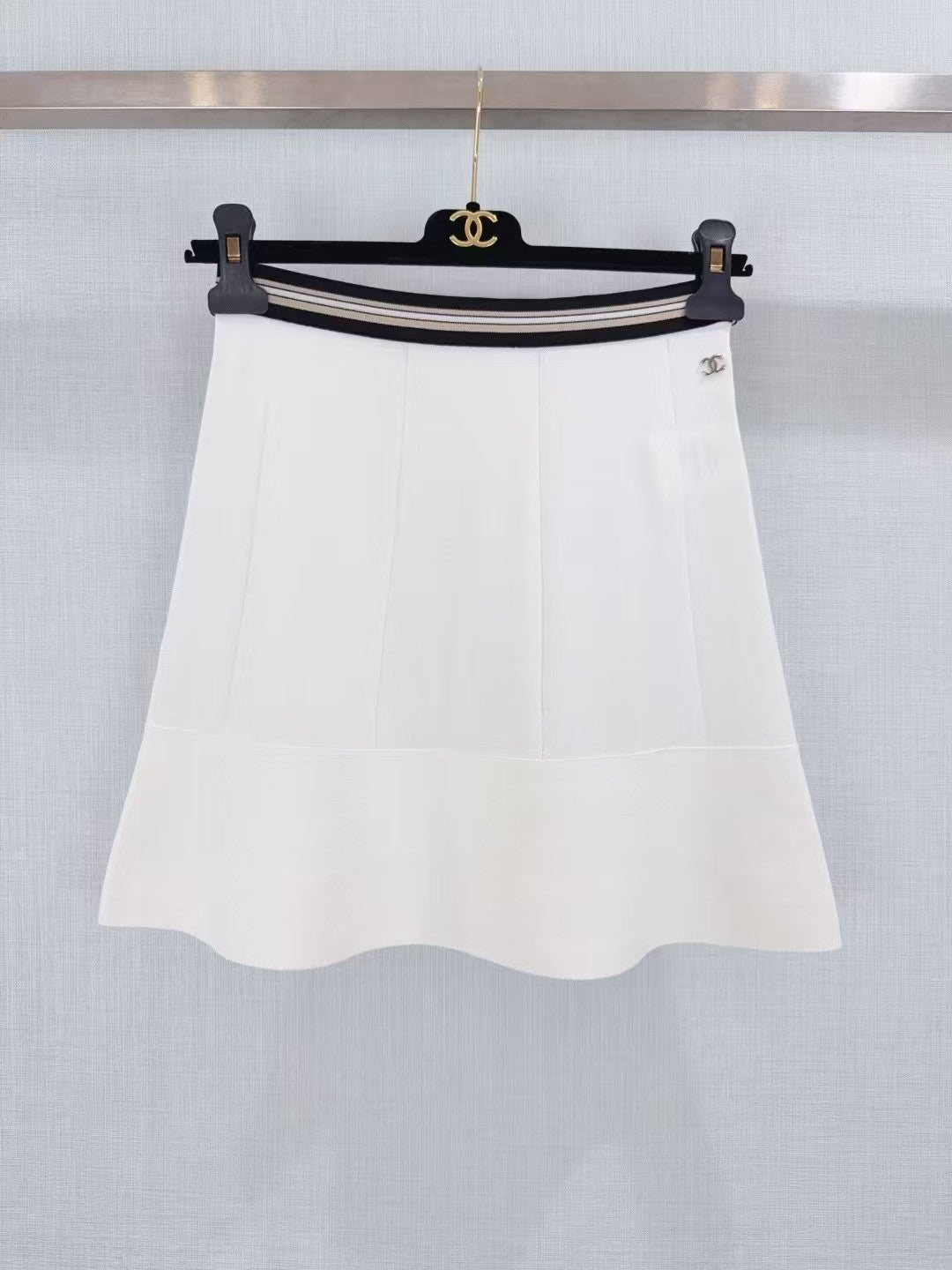 26SS New Double-C Striped Skirt