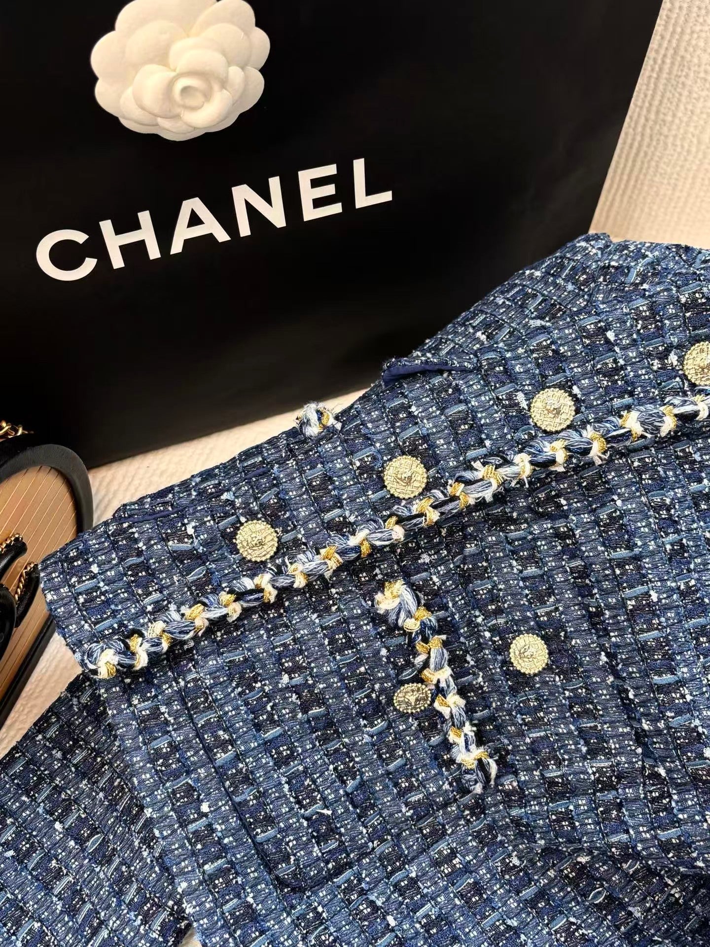 26SS Heavy-Crafted Woven Tweed Jacket