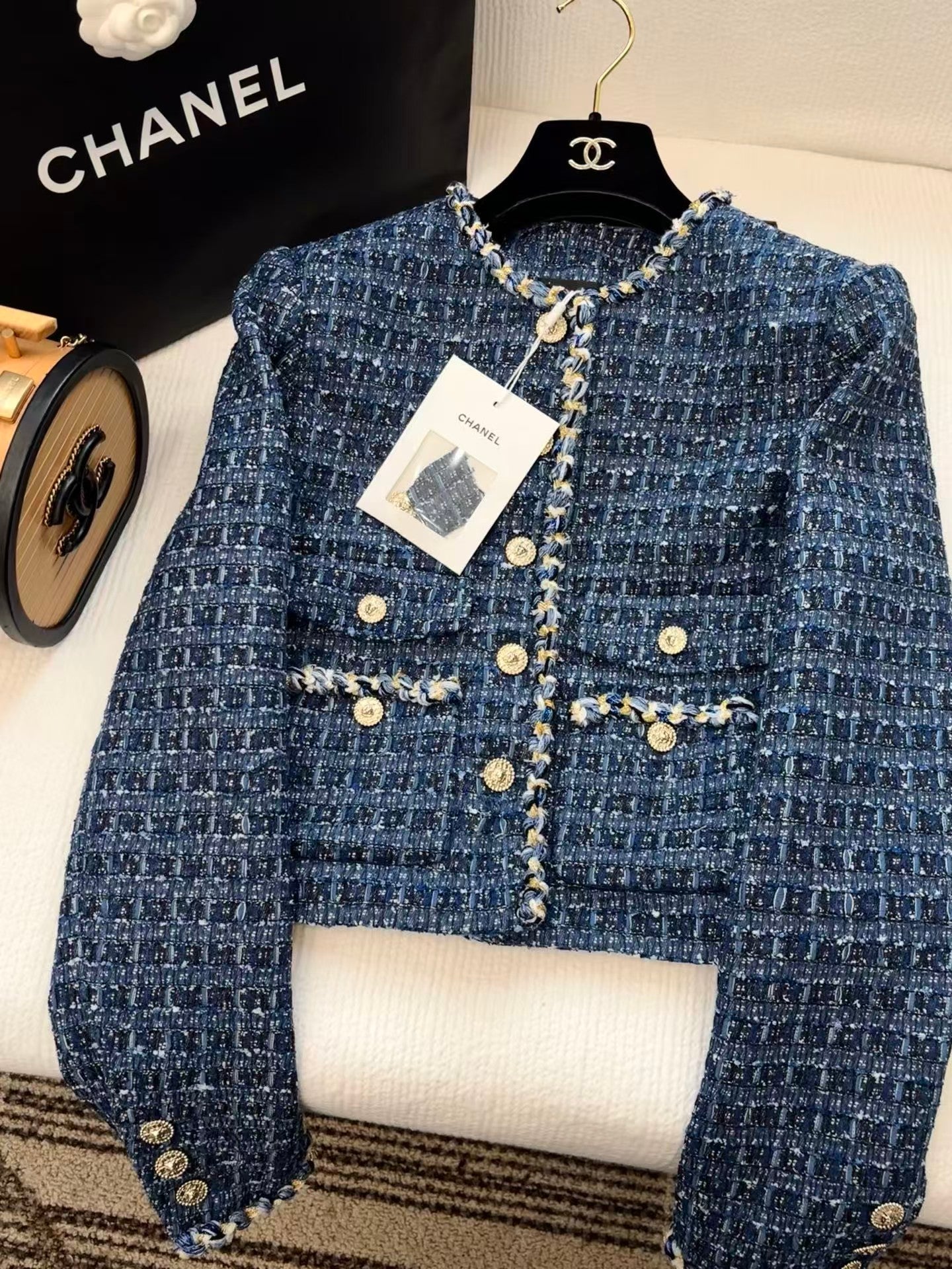 26SS Heavy-Crafted Woven Tweed Jacket