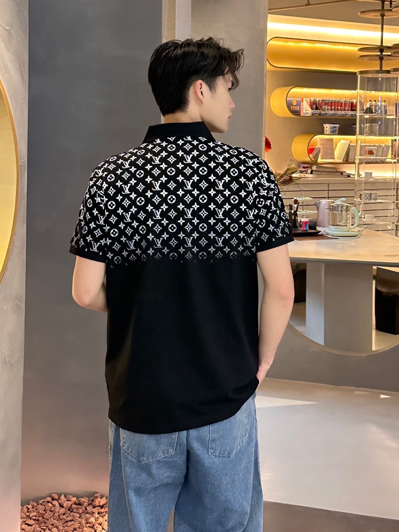 Gradient Print Polo Short Sleeve