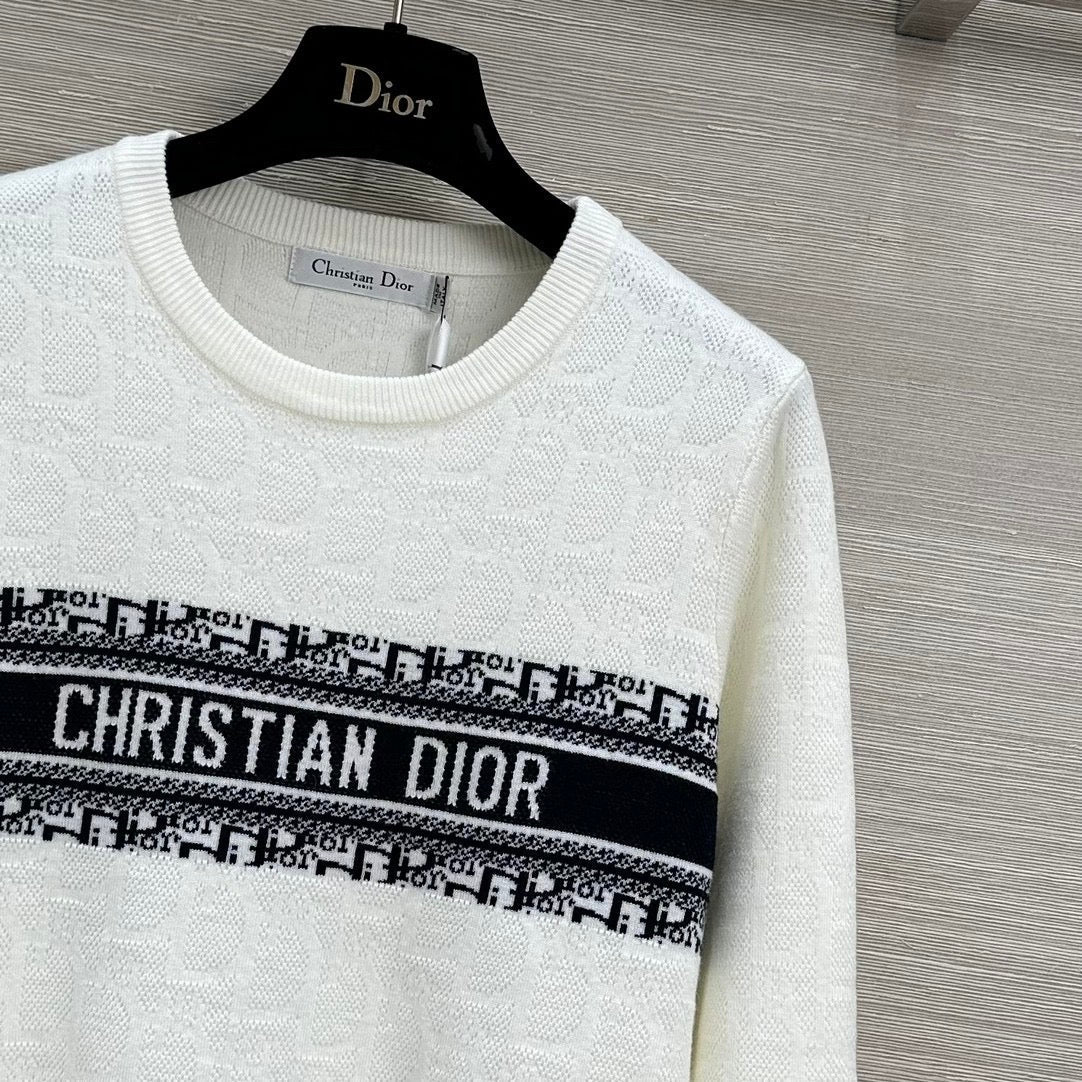 Cannage knitted top