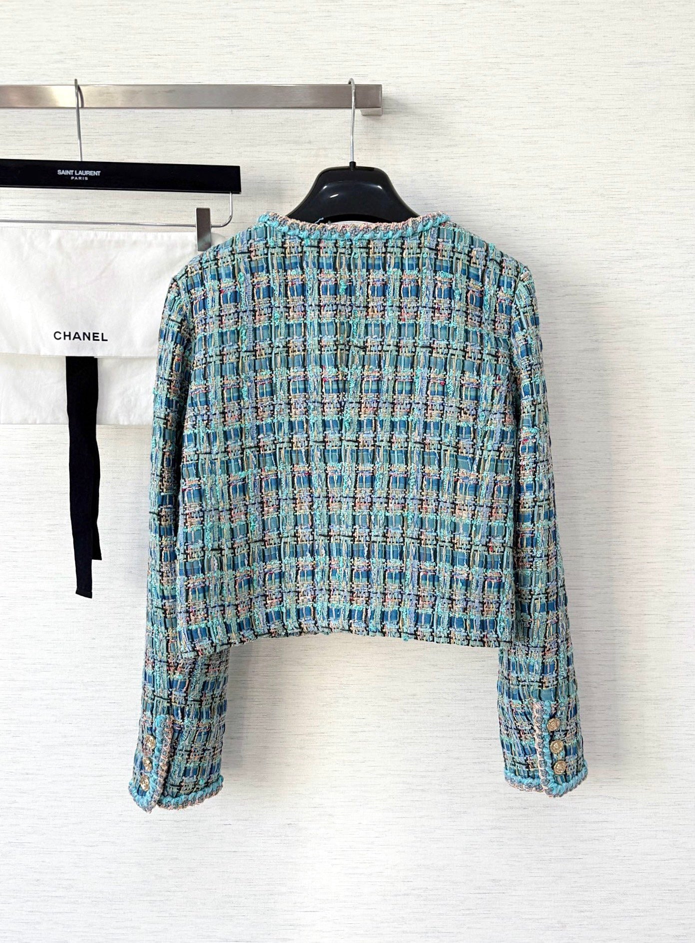 Woolen bound edge dress jacket