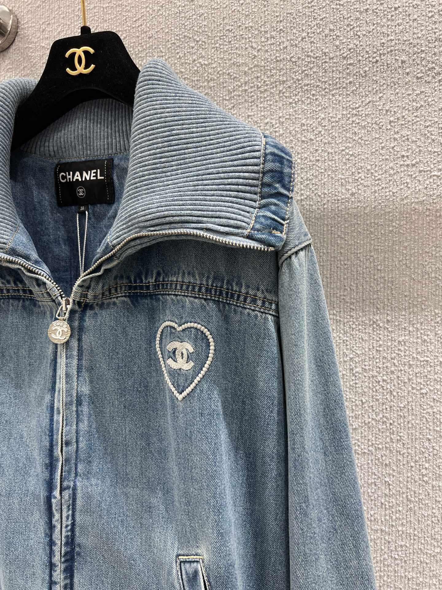New Love Embroidered Collar Cowboy