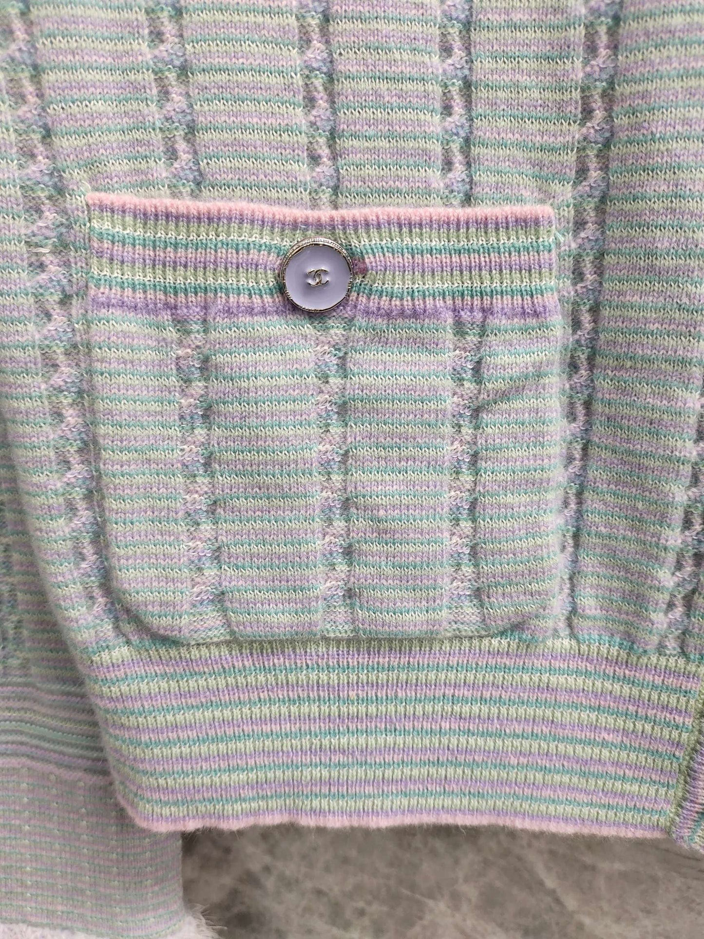 Autumn blue flared sleeve cardigan