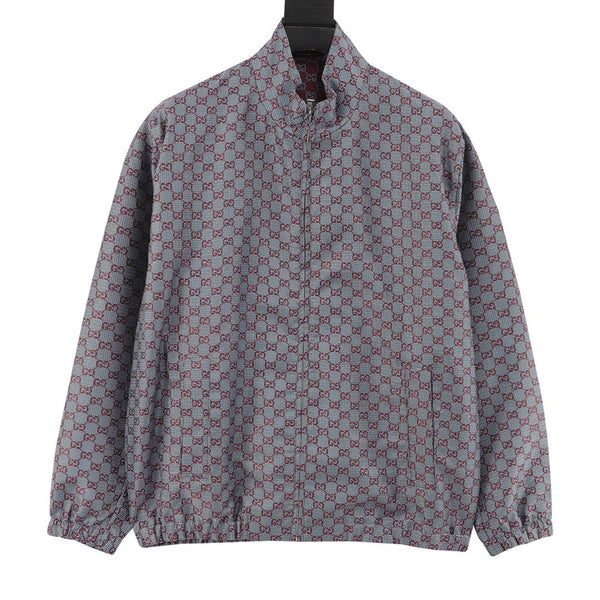 Chaqueta piloto de cuello alto a todo color