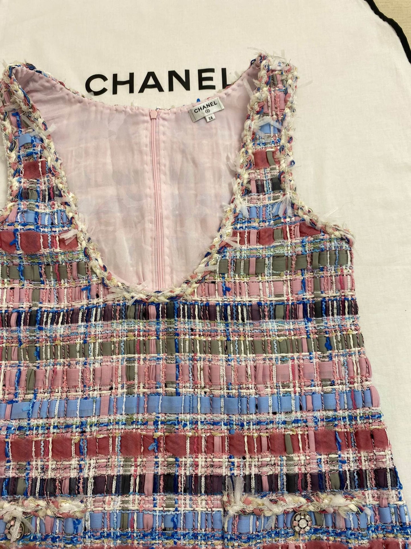 Spring and summer new color woven dress