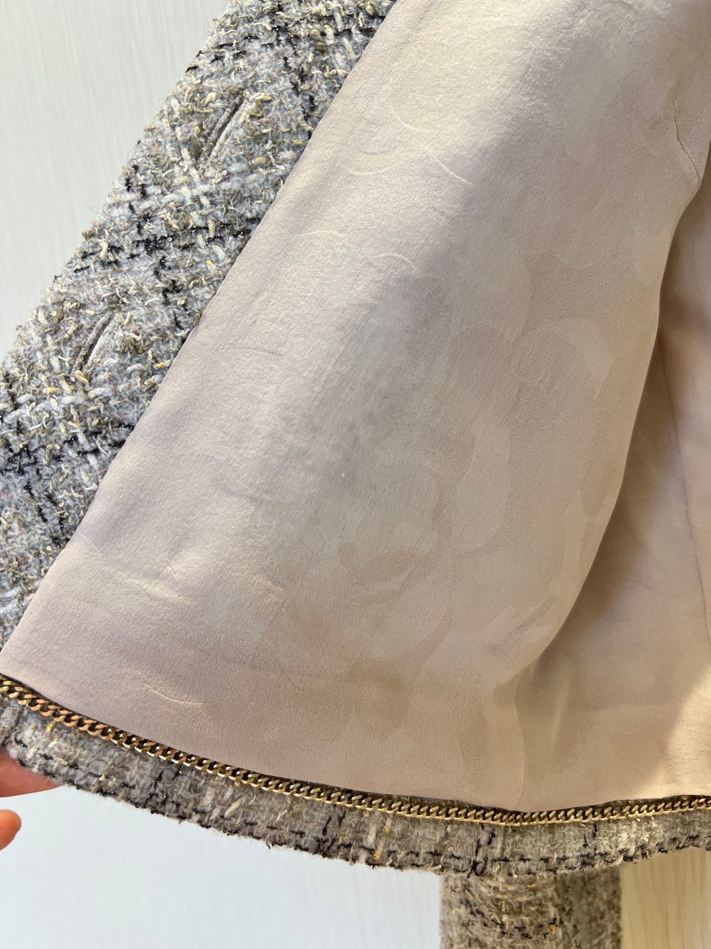 New woven dress V-neck jacket