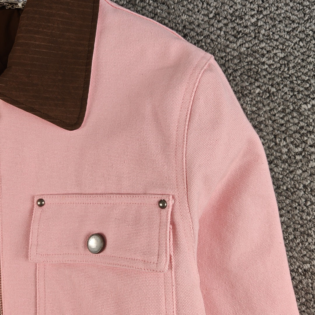 Collar long sleeved workwear jacket