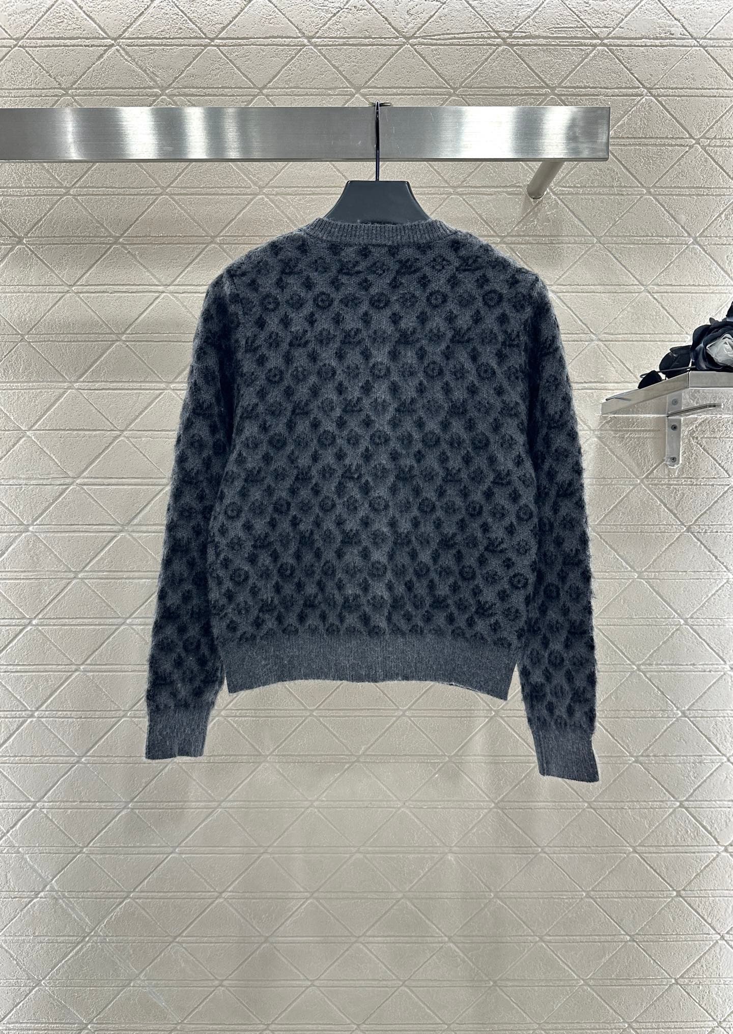 2025 new round neck printed cardigan