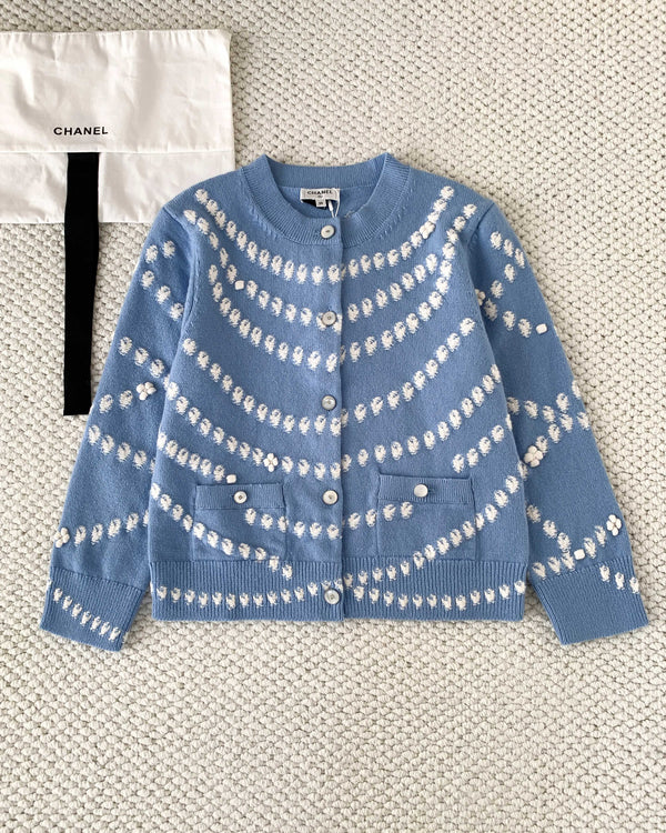 New  blue pearl cardigan