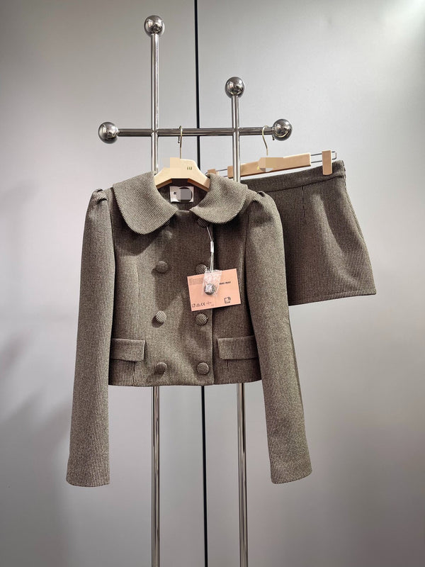 Little Bird Grid Set Skirt