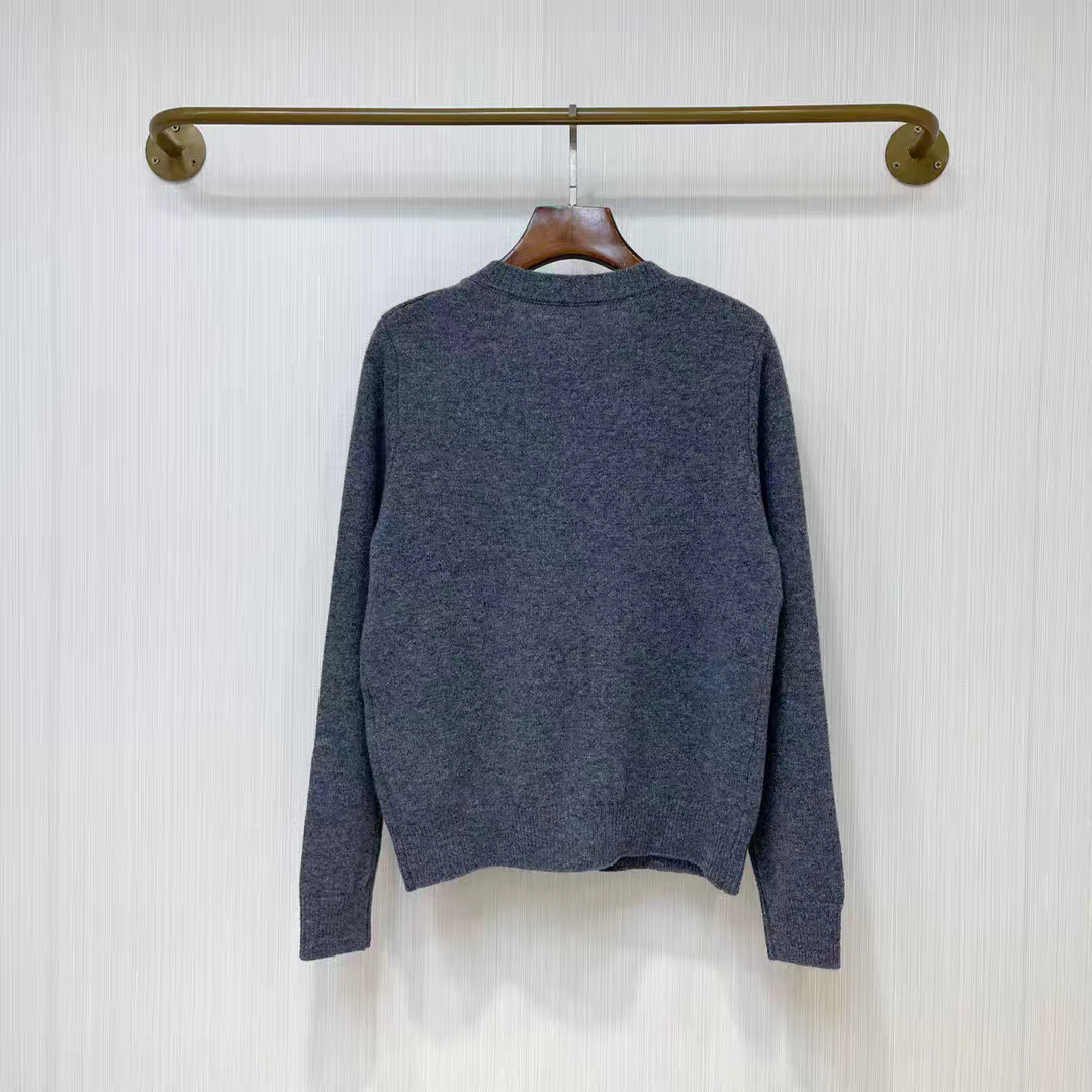 Double C logo knitted soft cardigan