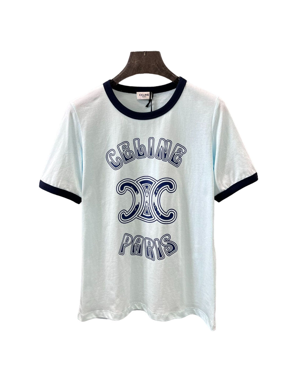 New crew neck logo short sleeves