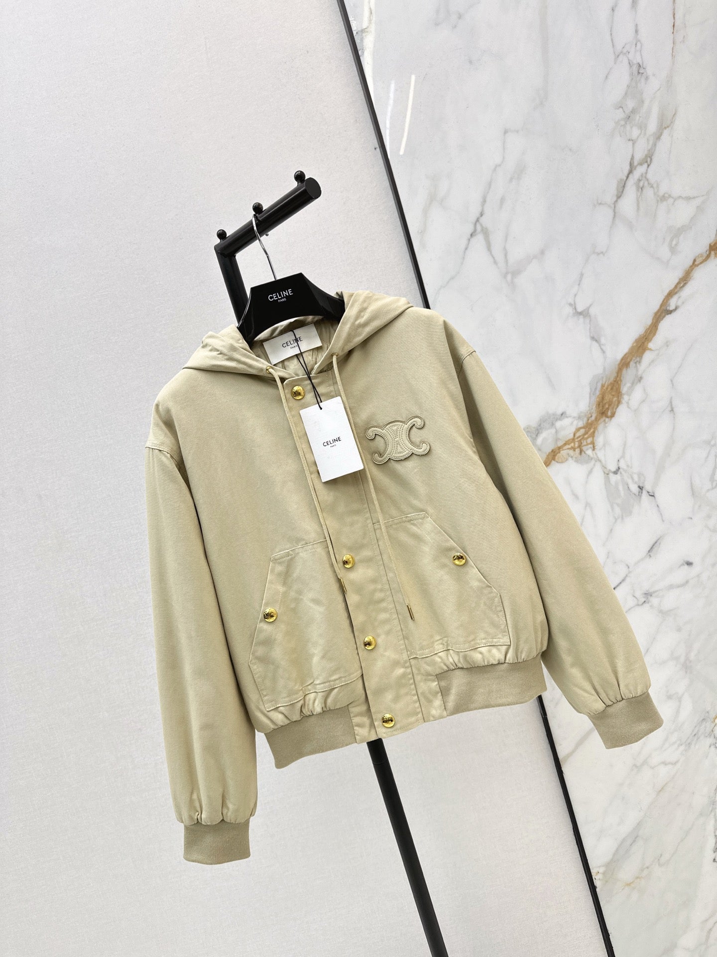 Latest hooded cotton-padded jacket