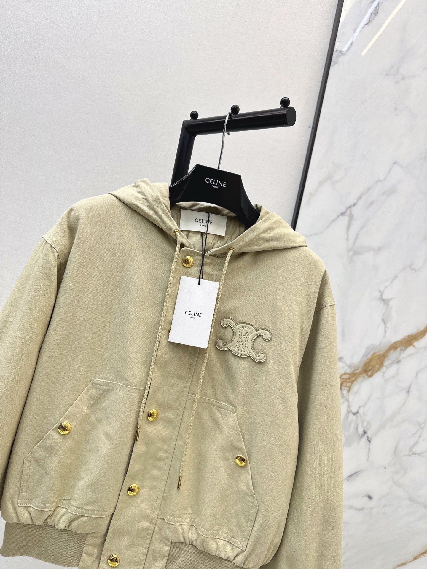 Latest hooded cotton-padded jacket