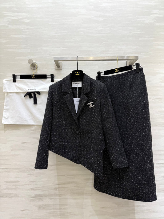 Wool tweed suit