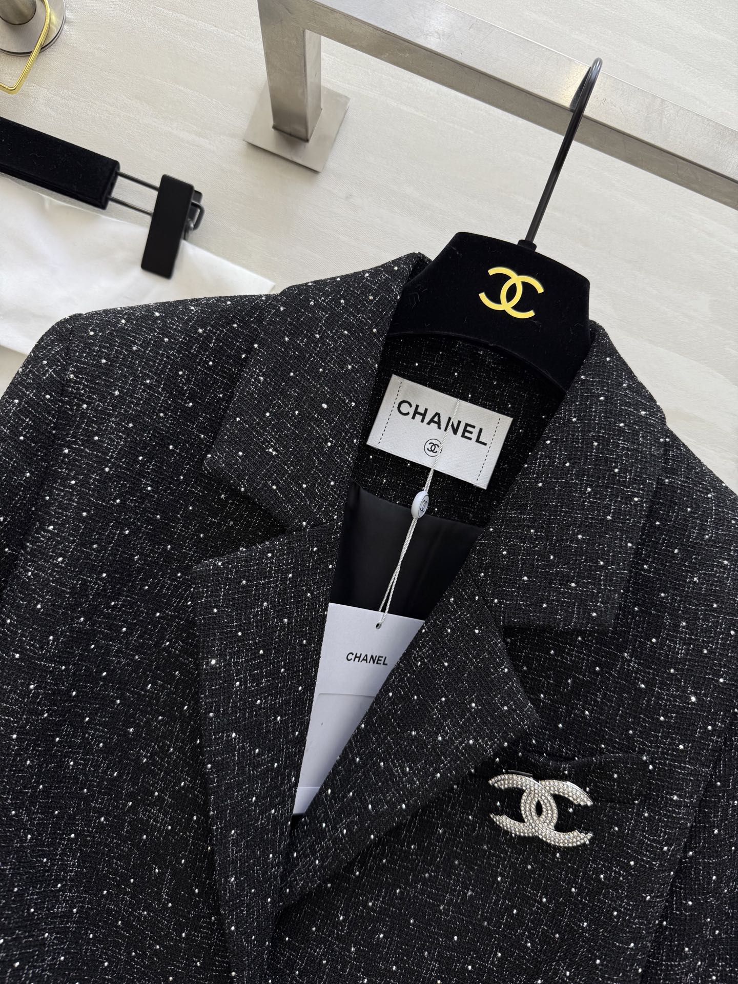 Wool tweed suit