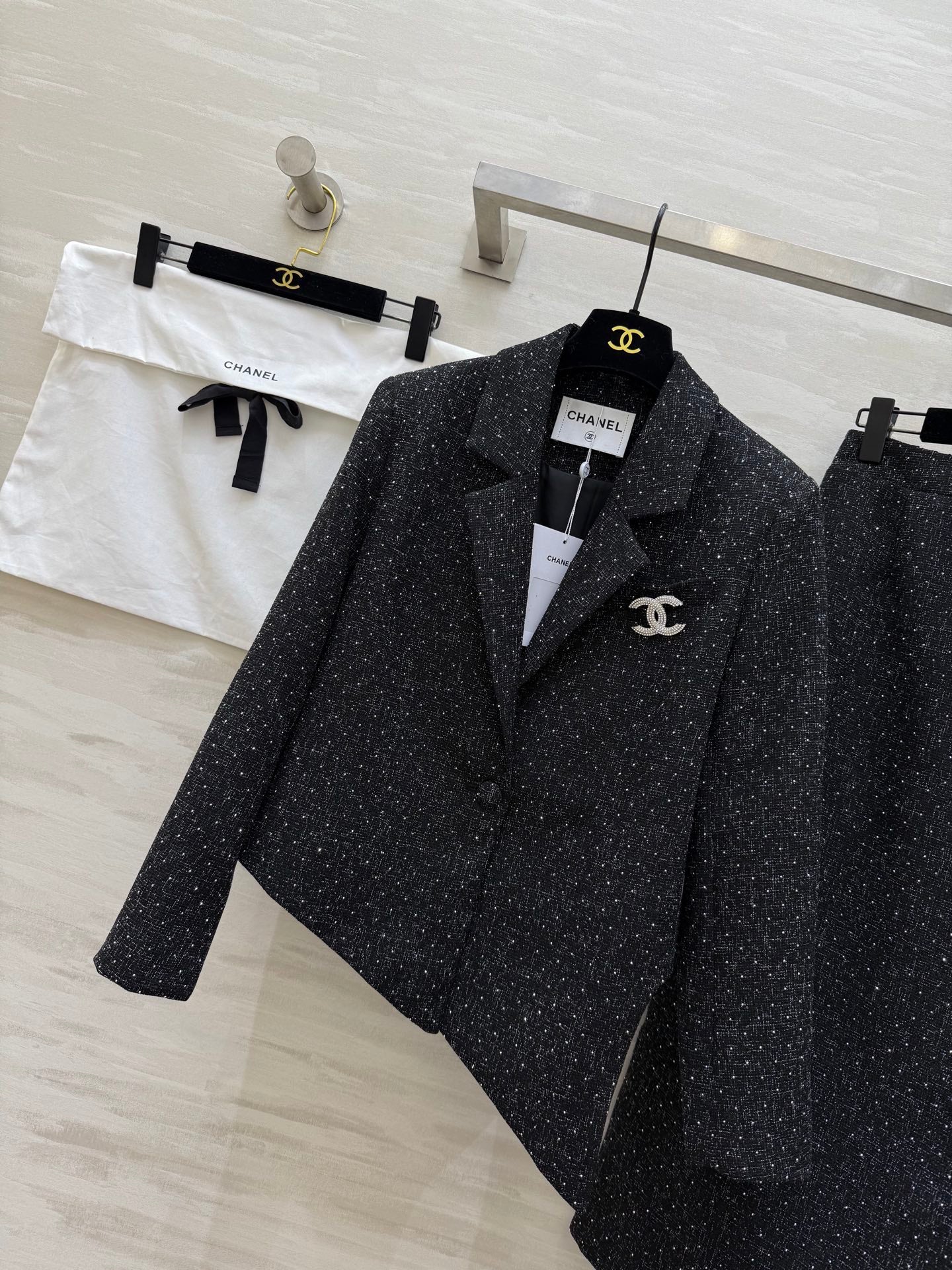 Wool tweed suit