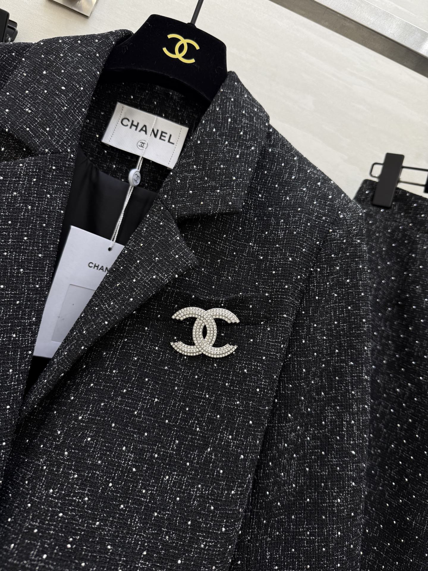 Wool tweed suit