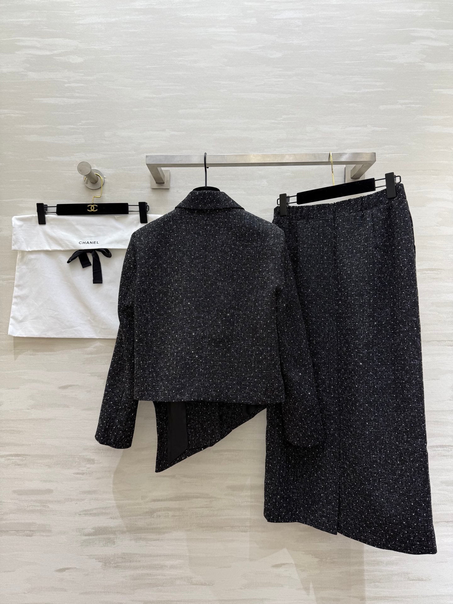 Wool tweed suit