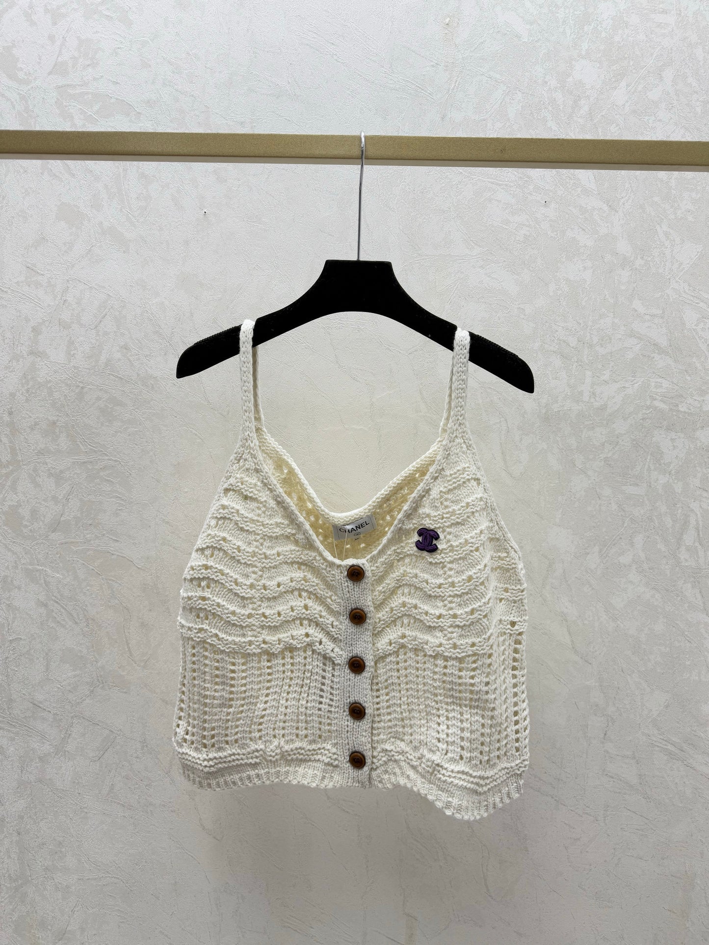 New openwork knit camisole