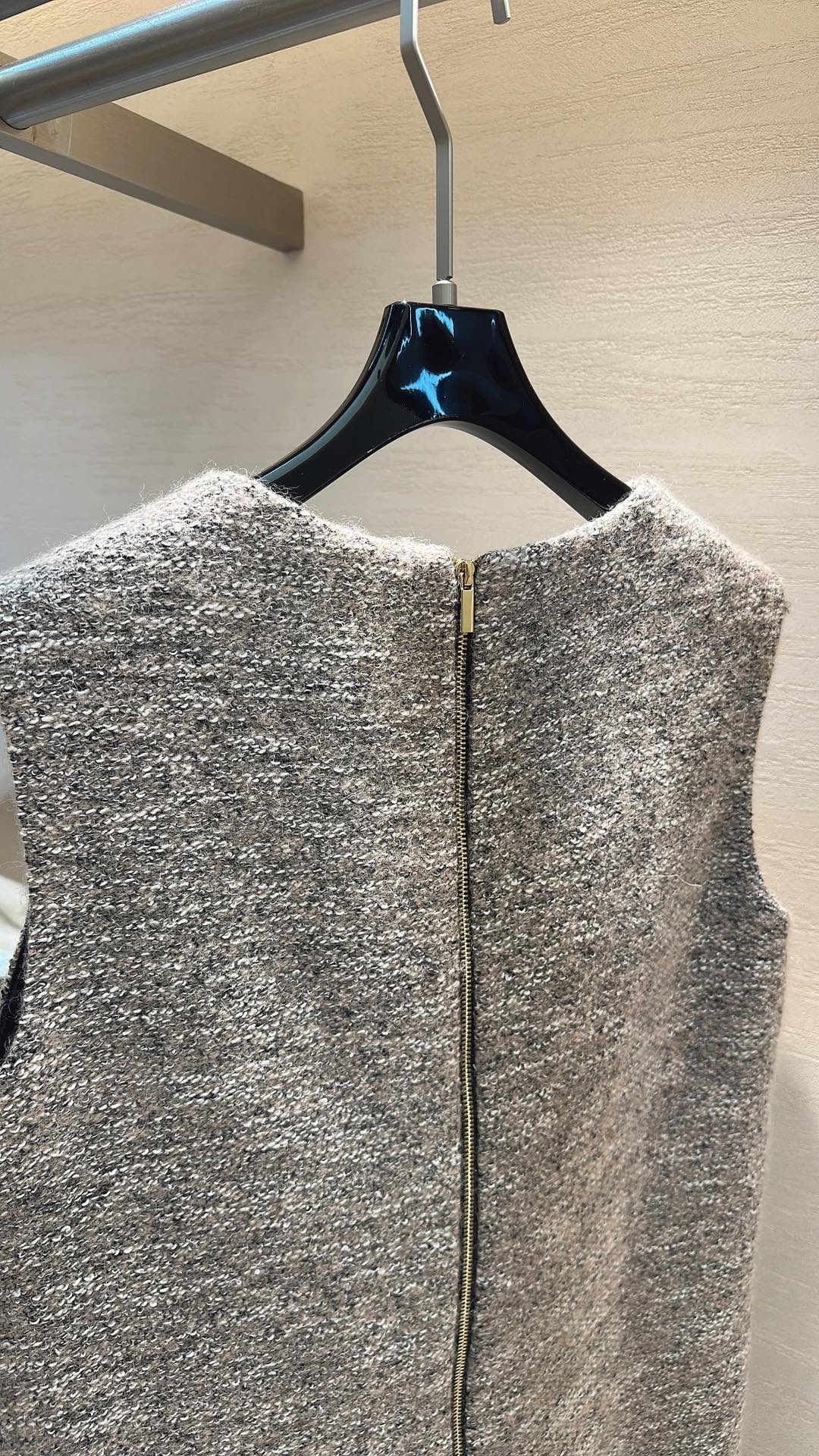 Tweed sleeveless dress