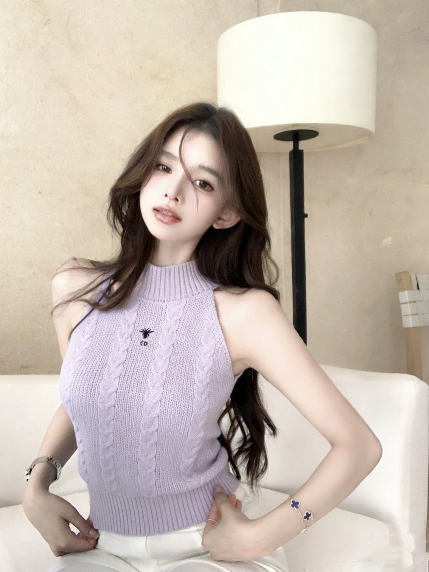 26 New Halter Neck Knit Top