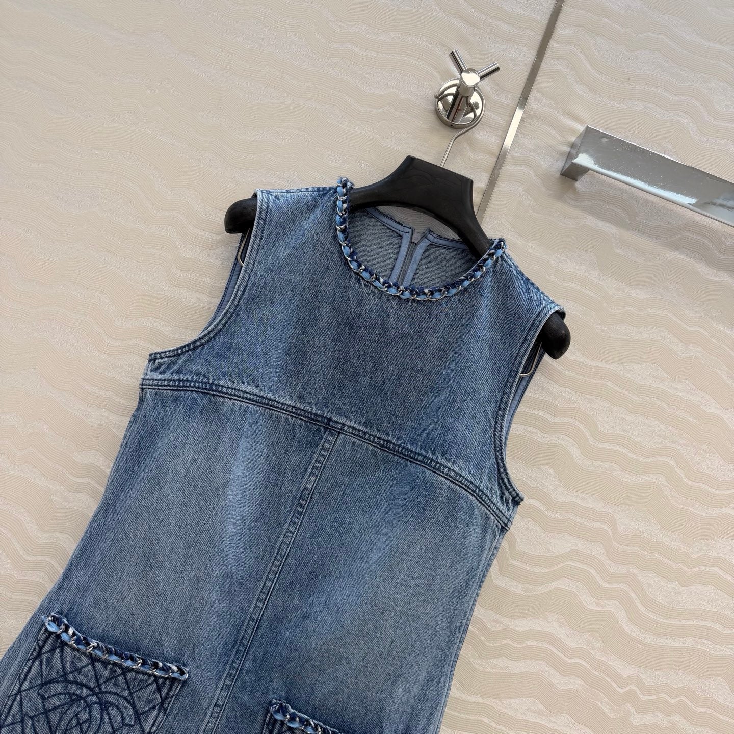 26 Retro Denim Vest Dress