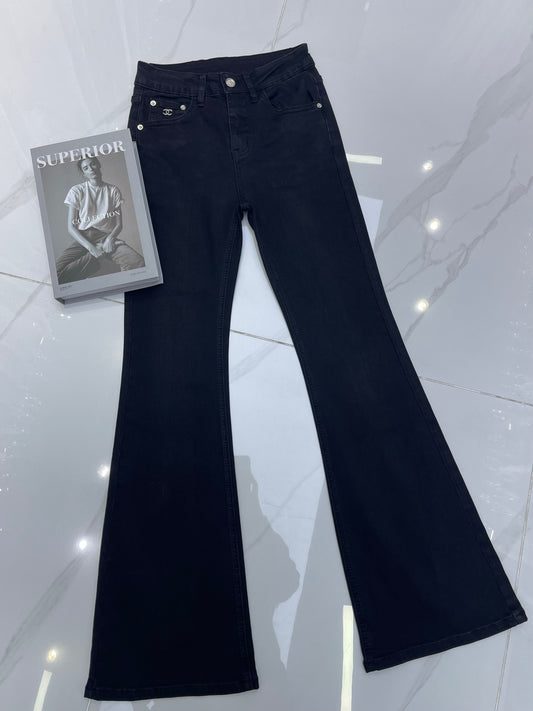 26 Printed Classic Logo High-Waisted Flared Pants