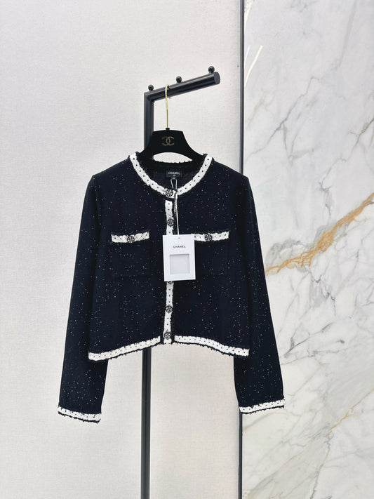 26 Newest Color-Blocked Sequin Cardigan Jacket