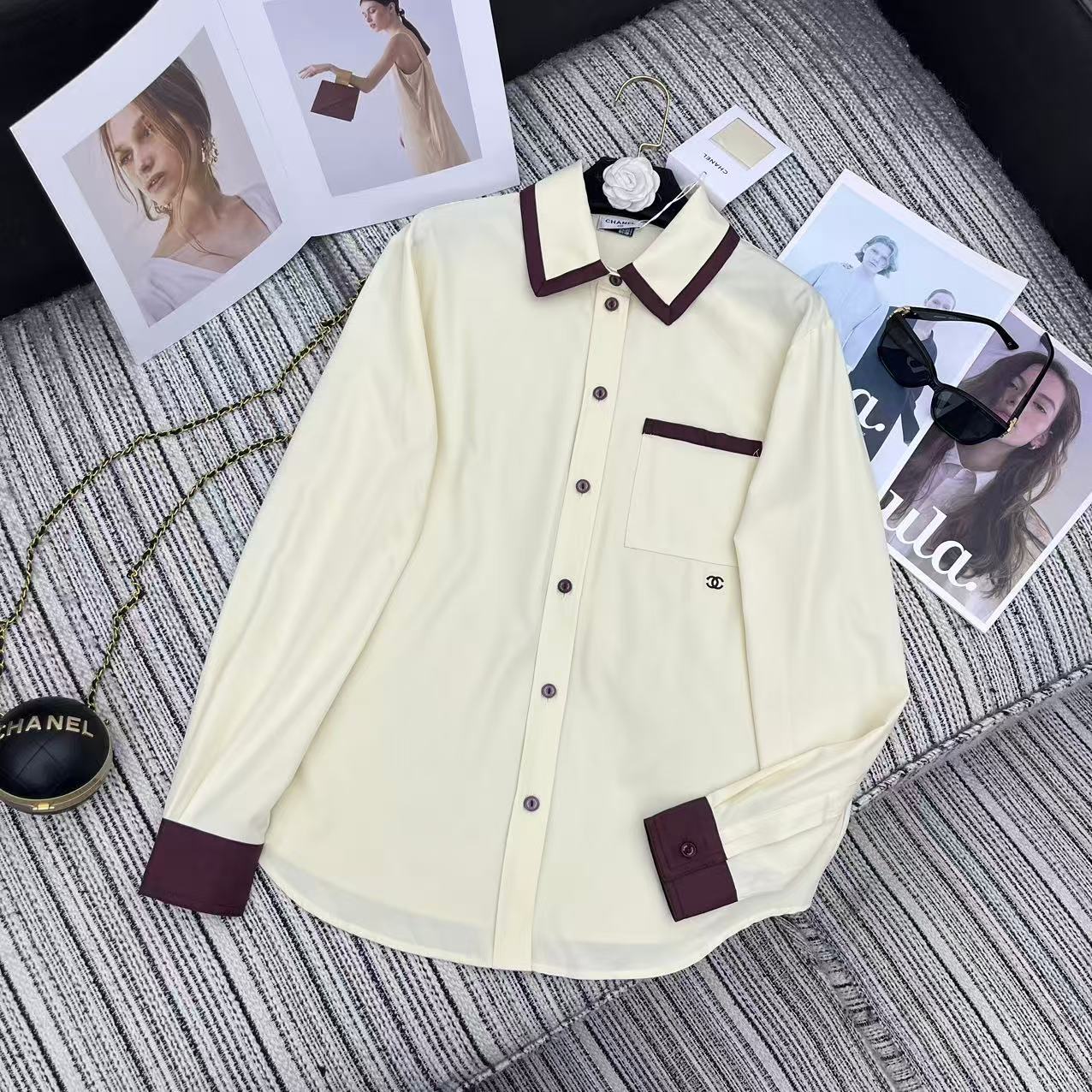 26 New Color-Block Lapel Jacket
