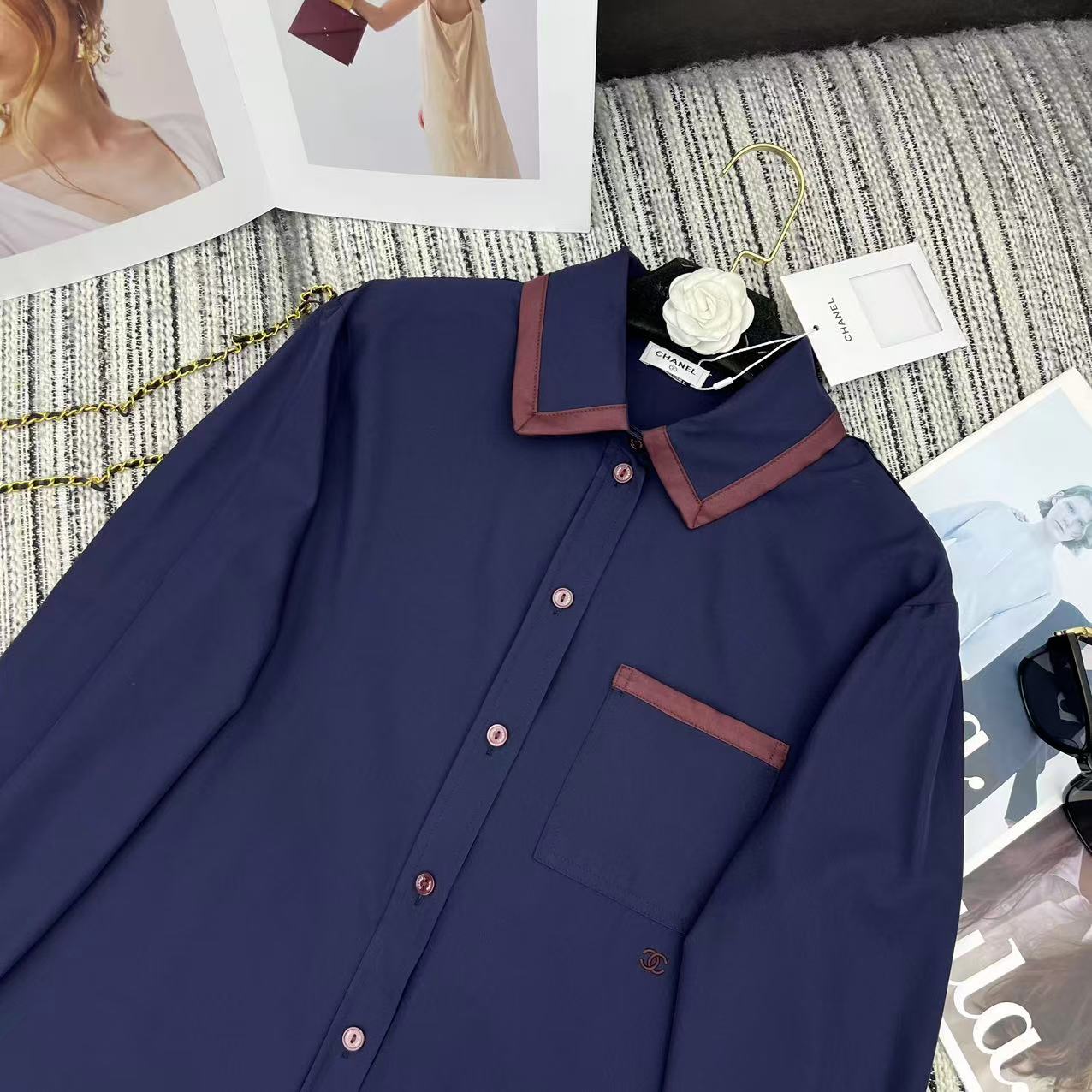 26 New Color-Block Lapel Jacket