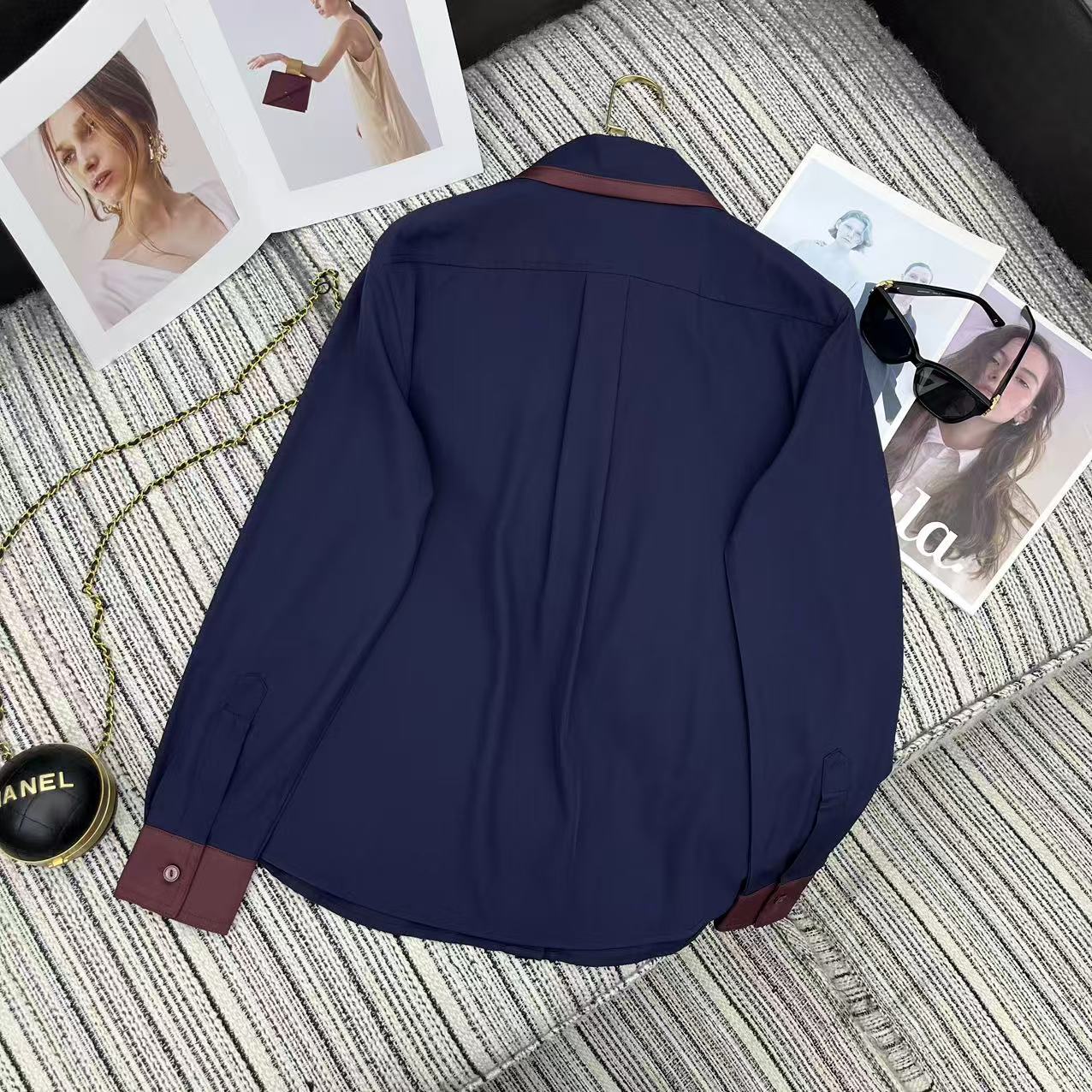 26 New Color-Block Lapel Jacket