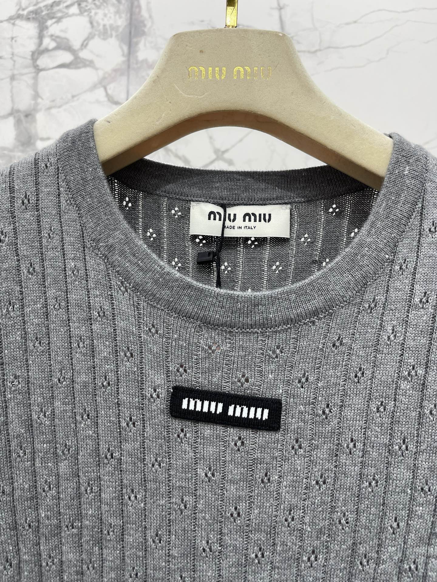 26 New Style Ribbed Knit Sweater with Lace Trim
