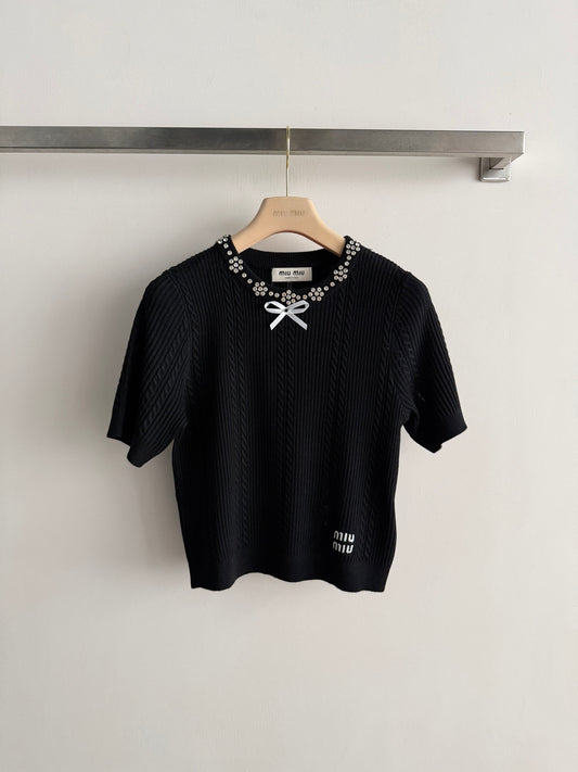 26. New Cable-Knit Short-Sleeve Top