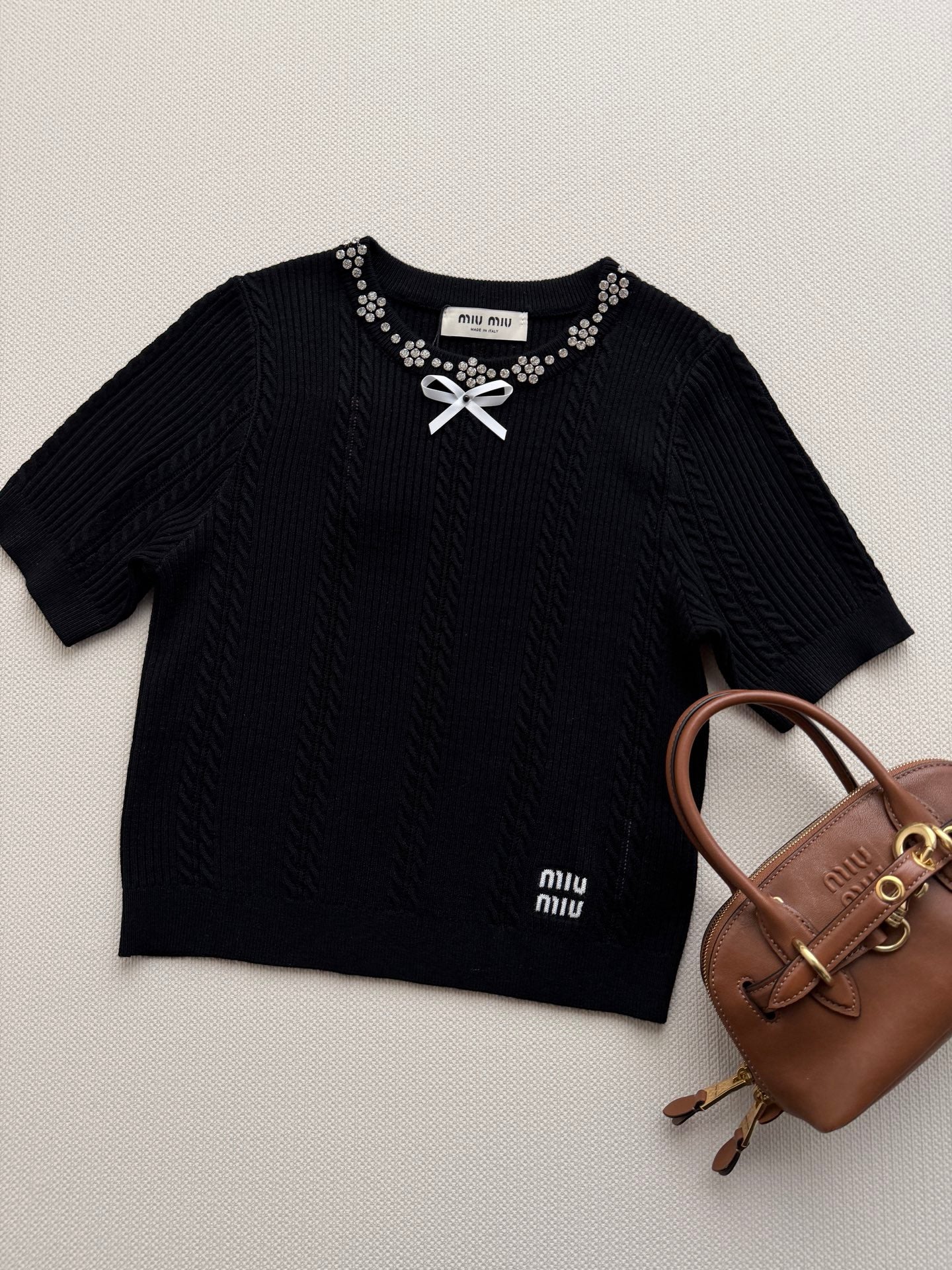 26. New Cable-Knit Short-Sleeve Top