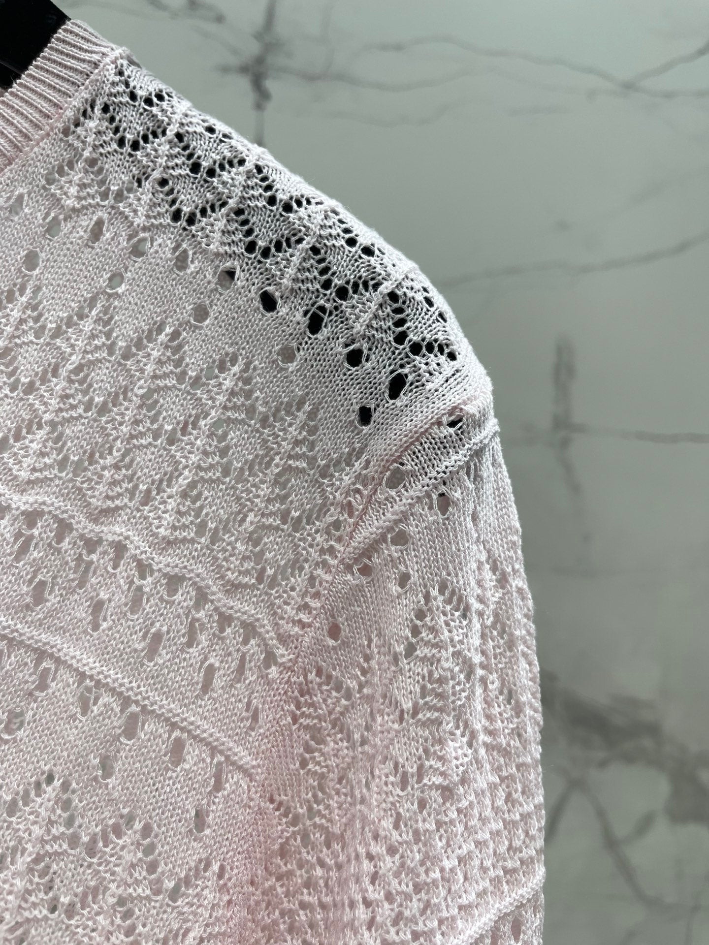 26. New Style Open-Knit Short-Sleeve Top