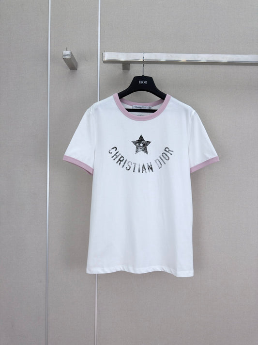 26SS Printed Color Block T-shirt