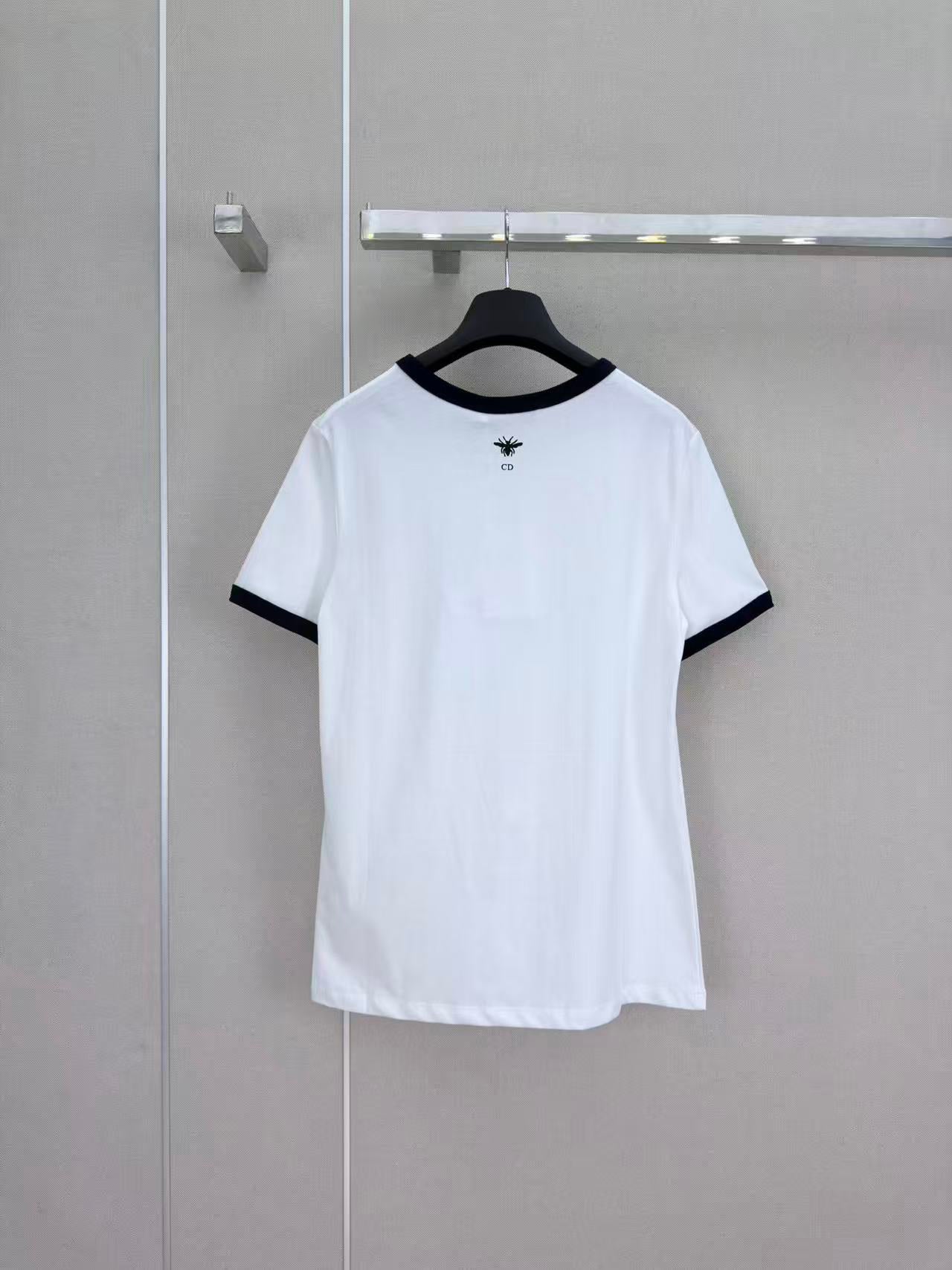 26SS Printed Color Block T-shirt