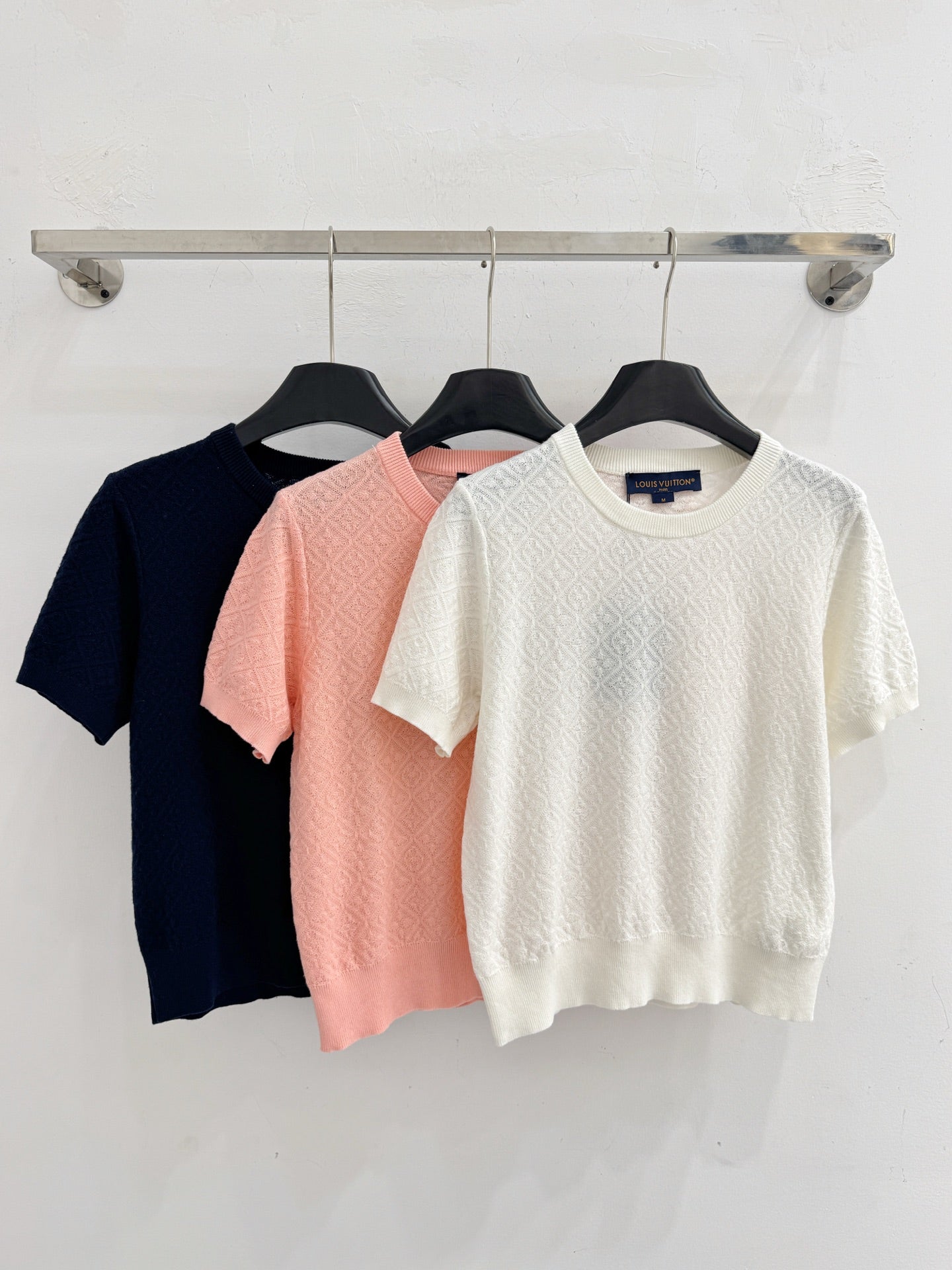 26SS Simple Diamond Jacquard T-shirt